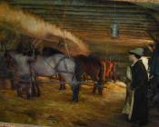 帕斯卡 阿道夫 让 达仰 布弗莱 : In the Stable